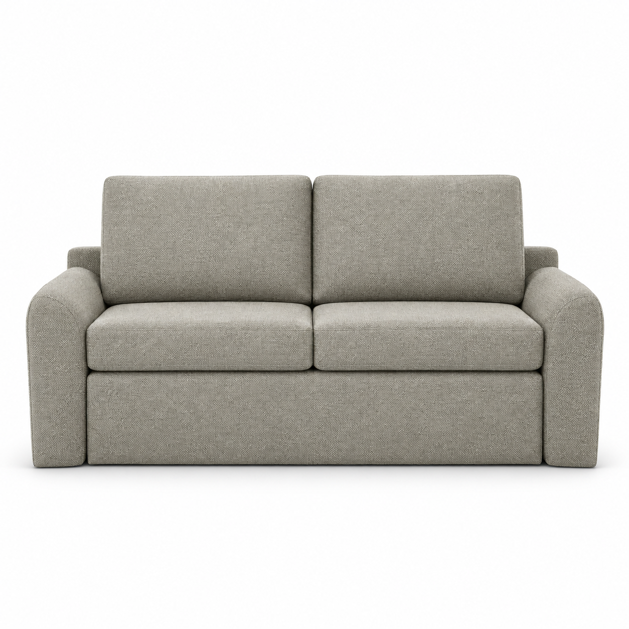 Sofa ELBA (Double) — digital front-view visualization in HARRY 5/1 LIGHT BROWN